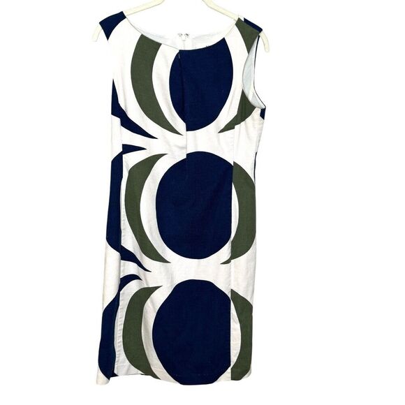 Anthropologie Dresses & Skirts - Anthropologie Tabitha Dress Size 6 Ivory Mod Circle Sleeveless Sheath